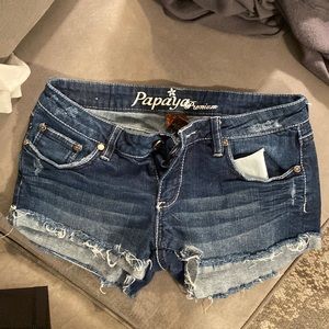 Women’s papaya premium denim shorts size 5